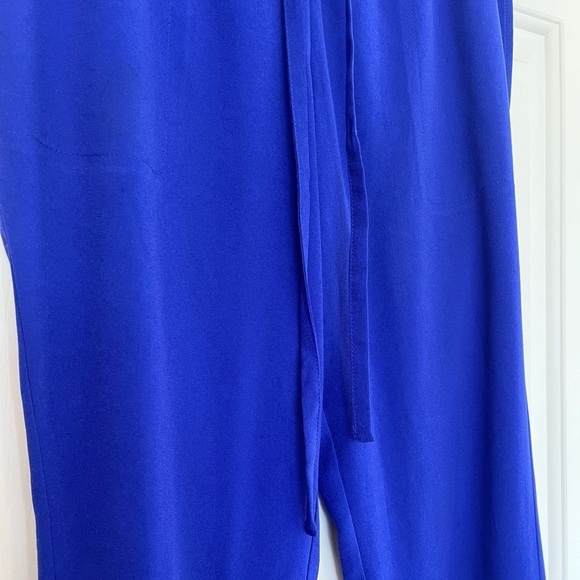 T. Babaton Cobalt Blue Relaxed Fit Drawstring Waist Trouser XS - Picture 9 of 16